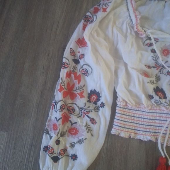 Chelsea & Violet Embroidered Crop Top - Picture 4 of 8